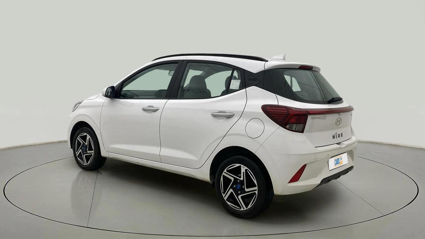 2024 Hyundai GRAND I10 NIOS ASTA AMT 1.2 KAPPA VTVT, Petrol, Automatic, 1,326 km, Left Back Diagonal