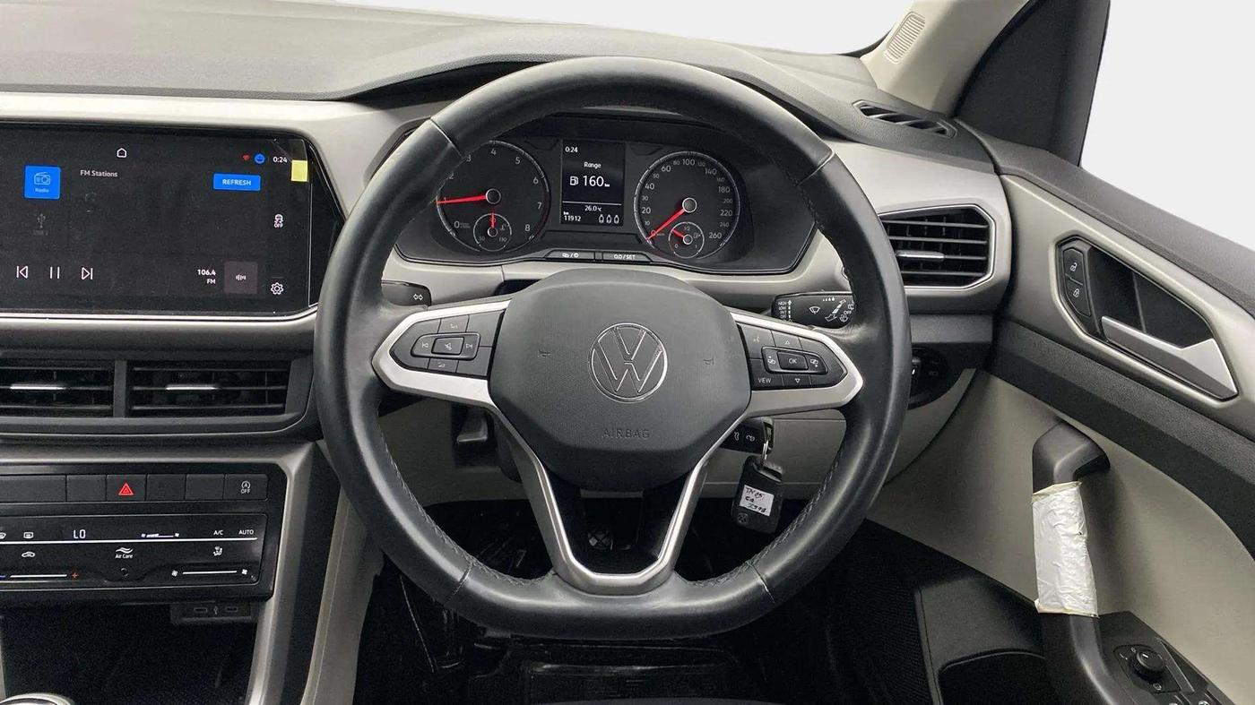 2023 Volkswagen TAIGUN HIGHLINE 1.0 TSI MT, Petrol, Manual, 11,988 km, Steering Wheel Close Up