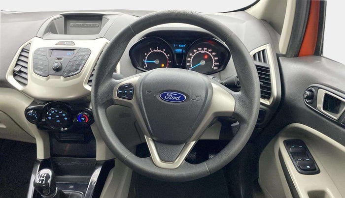 2015 Ford Ecosport TREND 1.5L PETROL, Petrol, Manual, 1,10,871 km, Steering Wheel Close Up