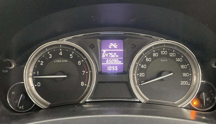 2017 Maruti Ciaz ALPHA 1.4 PETROL, Petrol, Manual, 65,073 km, Odometer Image