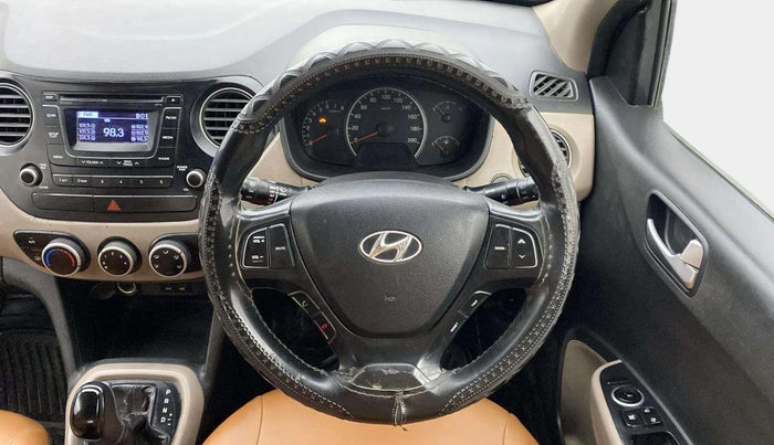2016 Hyundai Grand i10 ASTA AT 1.2 KAPPA VTVT, Petrol, Automatic, 1,04,253 km, Steering Wheel Close Up