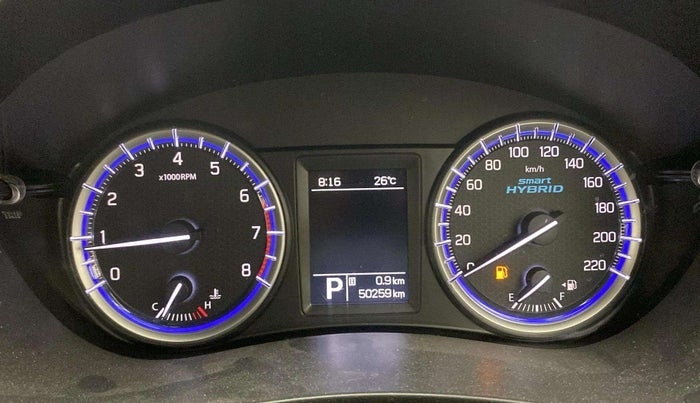 2021 Maruti S Cross ALPHA AT1.5, Petrol, Automatic, 50,258 km, Odometer Image