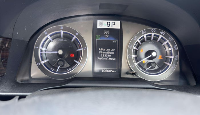 2021 Toyota Innova Crysta 2.4 ZX AT 7 STR, Diesel, Automatic, 1,06,004 km, Odometer Image