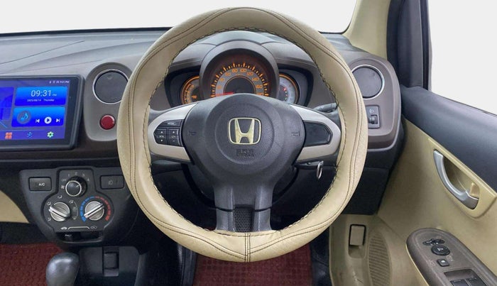 2013 Honda Brio V AT, Petrol, Automatic, 77,011 km, Steering Wheel Close Up