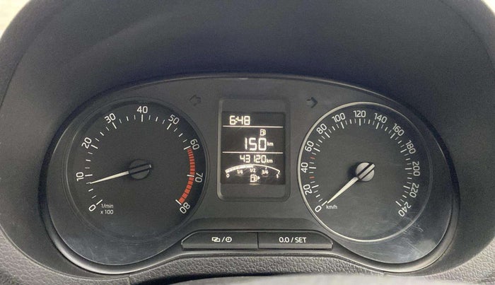 2018 Skoda Rapid AMBITION 1.6 MPI MT, Petrol, Manual, 43,076 km, Odometer Image