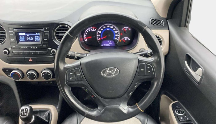 2015 Hyundai Grand i10 ASTA (O) 1.2 KAPPA VTVT, Petrol, Manual, 74,936 km, Steering Wheel Close Up