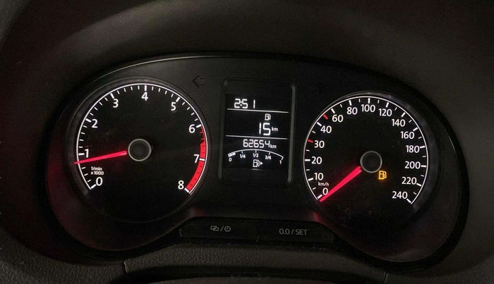 2015 Volkswagen Vento HIGHLINE 1.6 MPI, Petrol, Manual, 62,745 km, Odometer Image