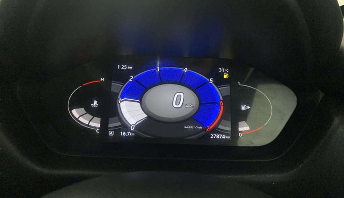2021 Nissan MAGNITE XV PREMIUM DUAL TONE, Petrol, Manual, 27,874 km, Odometer Image