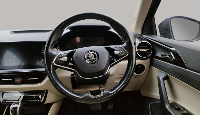 2023 Skoda SLAVIA STYLE 1.0L TSI AT, Petrol, Automatic, 17,795 km, Steering Wheel Close Up