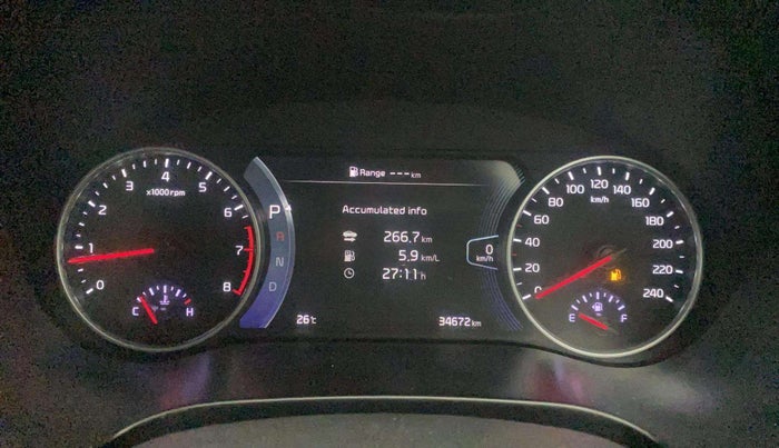 2020 KIA SELTOS GTX PLUS DCT 1.4 PETROL, Petrol, Automatic, 34,672 km, Odometer Image