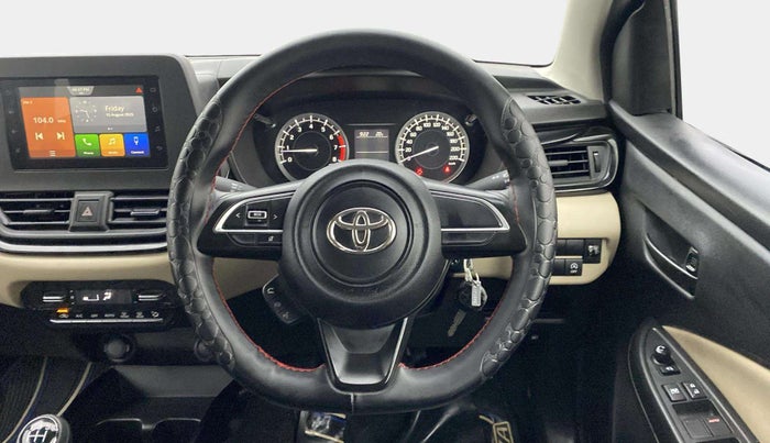 2022 Toyota Glanza S, Petrol, Manual, 10,674 km, Steering Wheel Close Up