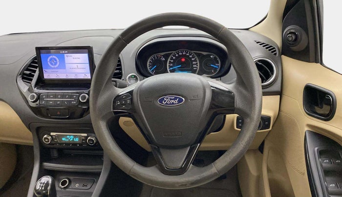 2018 Ford Figo Aspire TITANIUM 1.2 PETROL, Petrol, Manual, 1,04,619 km, Steering Wheel Close Up