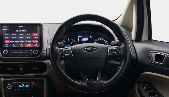 2020 Ford Ecosport TITANIUM + 1.5L DIESEL, Diesel, Manual, 1,32,667 km, Steering Wheel Close Up