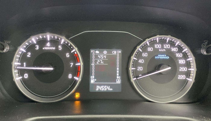 2022 Maruti BREZZA VXI SMART HYBRID, Petrol, Manual, 34,547 km, Odometer Image