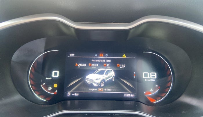 2021 MG ASTOR SHARP 1.5 MT, Petrol, Manual, 33,350 km, Odometer Image