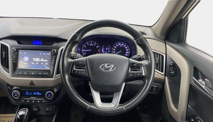 2017 Hyundai Creta SX PLUS AT 1.6 PETROL, Petrol, Automatic, 1,48,517 km, Steering Wheel Close Up