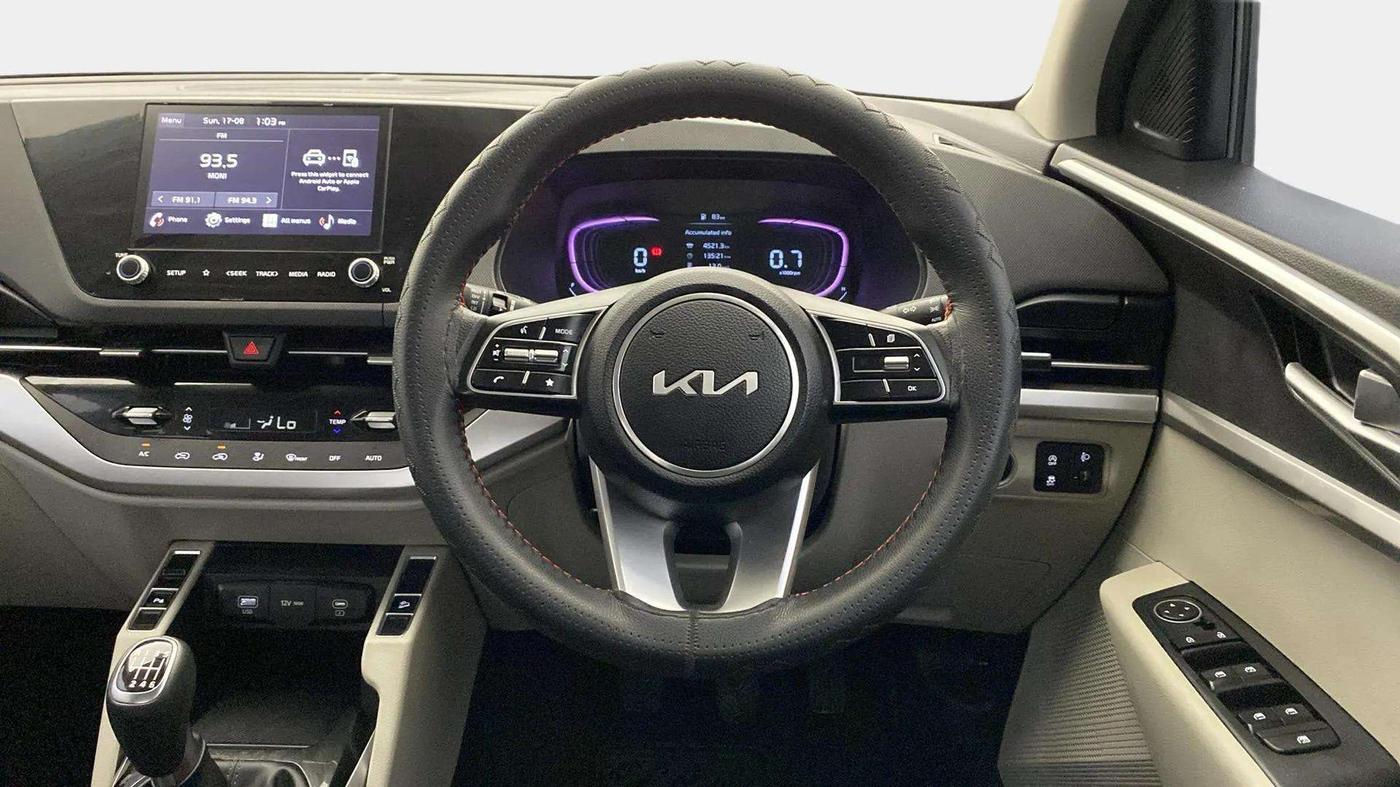 2024 KIA CARENS Prestige (O) 1.5 Petrol 7 STR, Petrol, Manual, 4,578 km, Steering Wheel Close Up