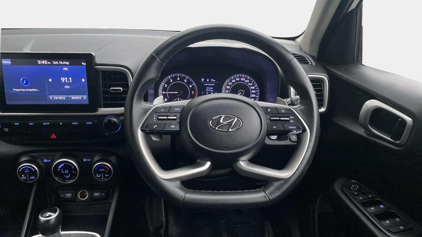 2022 Hyundai VENUE SX PLUS 1.0 TURBO DCT, Petrol, Automatic, 76,261 km, Steering Wheel Close Up