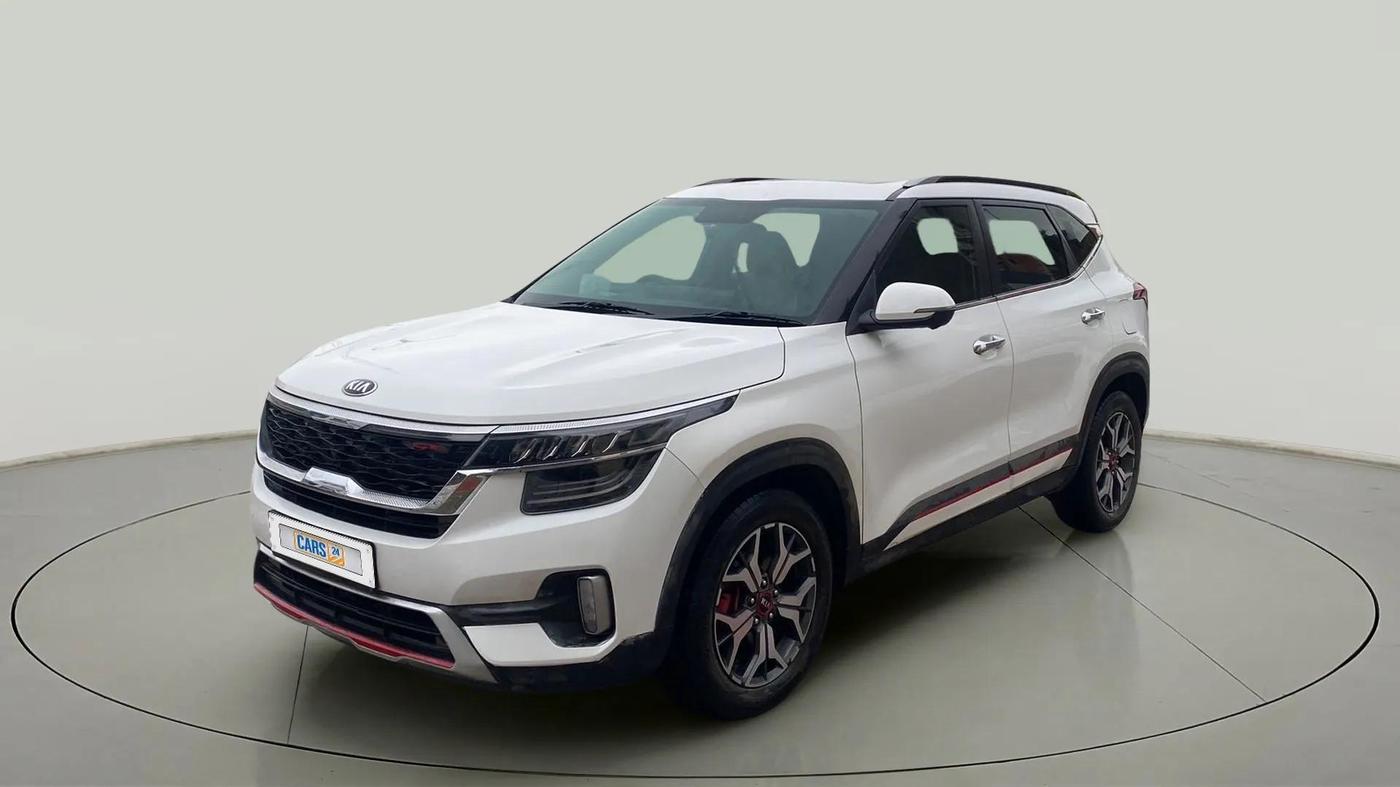 2020 KIA SELTOS GTX PLUS AT 1.5 DIESEL, Diesel, Automatic, 49,540 km, Left Front Diagonal