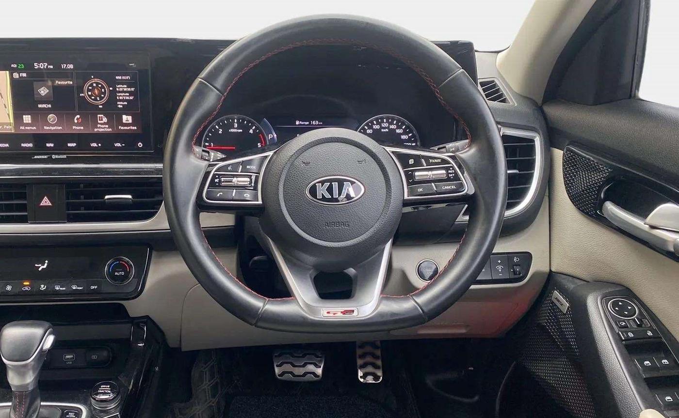 2020 KIA SELTOS GTX PLUS AT 1.5 DIESEL, Diesel, Automatic, 49,540 km, Steering Wheel Close Up