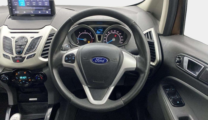 2016 Ford Ecosport TITANIUM+ 1.5L DIESEL, Diesel, Manual, 1,10,555 km, Steering Wheel Close Up
