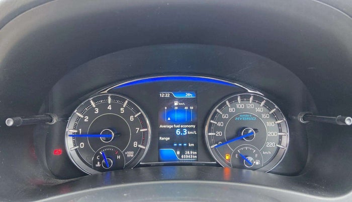 2018 Maruti Ciaz ALPHA 1.5 SHVS PETROL, Petrol, Manual, 65,929 km, Odometer Image