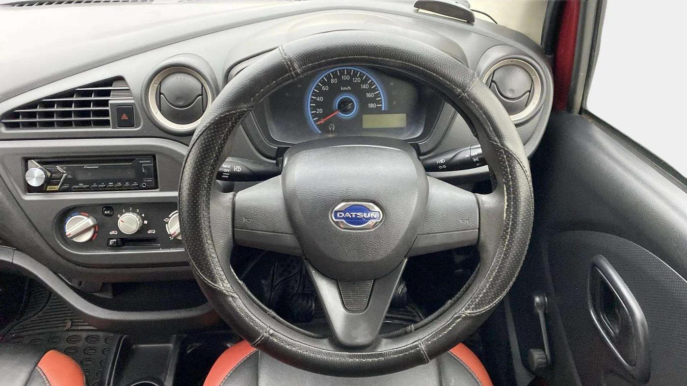 2018 Datsun Redi Go A, Petrol, Manual, 87,681 km, Steering Wheel Close Up