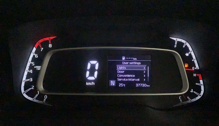 2021 KIA SONET HTX 1.0 IMT, Petrol, Manual, 37,730 km, Odometer Image