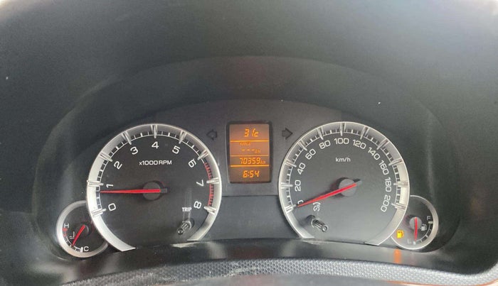 2014 Maruti Swift ZXI, Petrol, Manual, 70,351 km, Odometer Image