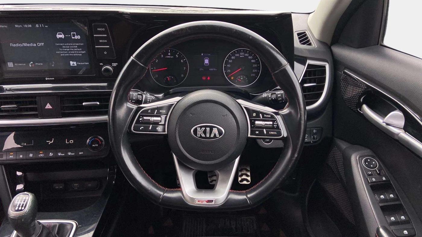 2020 KIA SELTOS GTK 1.4 PETROL, Petrol, Manual, 68,990 km, Steering Wheel Close Up