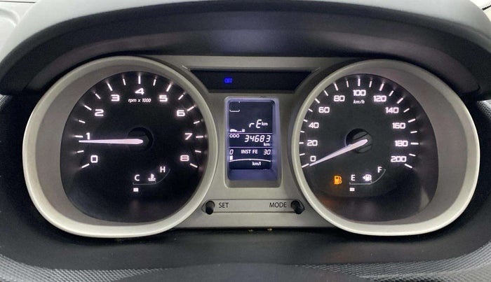 2017 Tata Tiago XZ PETROL, Petrol, Manual, 34,683 km, Odometer Image