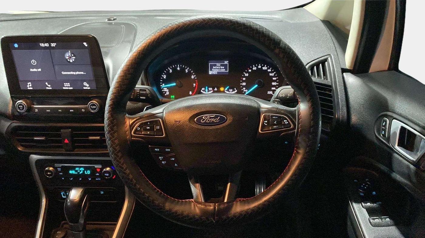 2018 Ford Ecosport TITANIUM + 1.5L PETROL AT, Petrol, Automatic, 55,452 km, Steering Wheel Close Up