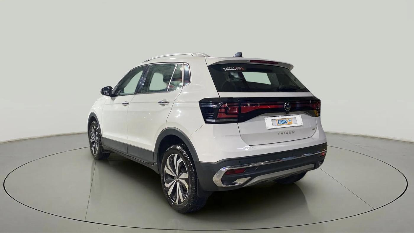 2022 Volkswagen TAIGUN TOPLINE 1.0 TSI MT, Petrol, Manual, 11,147 km, Left Back Diagonal