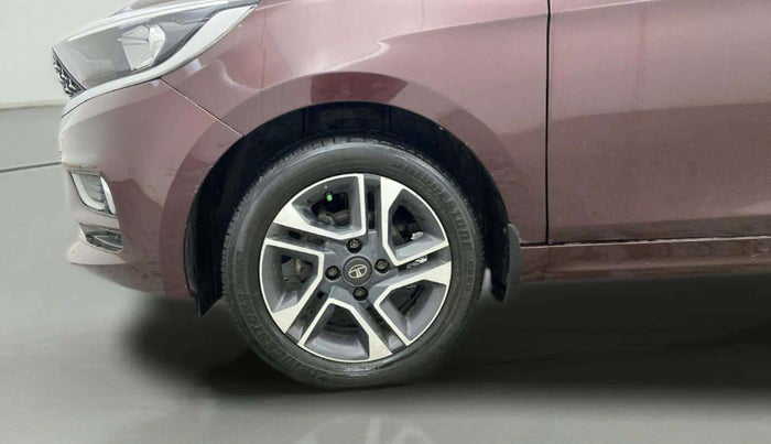2021 Tata TIGOR XZA PLUS PETROL, Petrol, Automatic, 49,258 km, Left Front Wheel