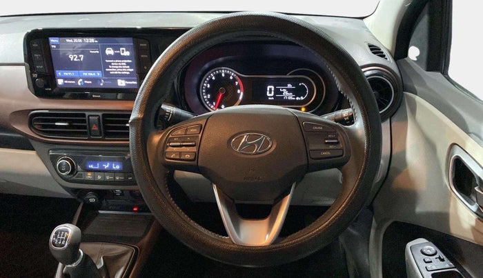 2021 Hyundai AURA SX 1.2 (O), Petrol, Manual, 17,132 km, Steering Wheel Close Up