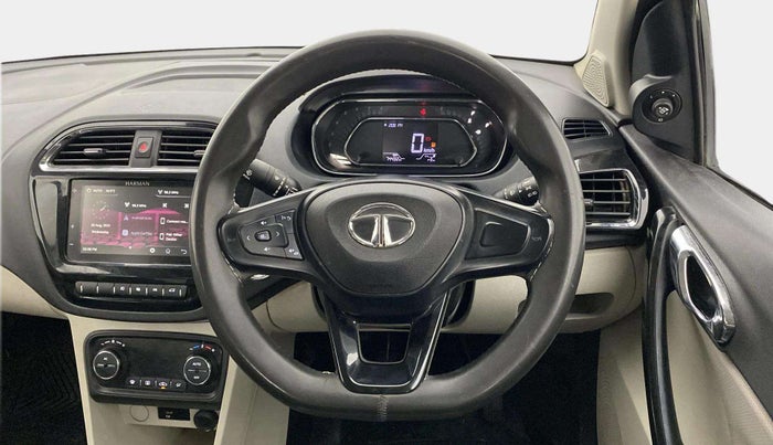 2022 Tata TIGOR XZ PLUS CNG, CNG, Manual, 74,393 km, Steering Wheel Close Up