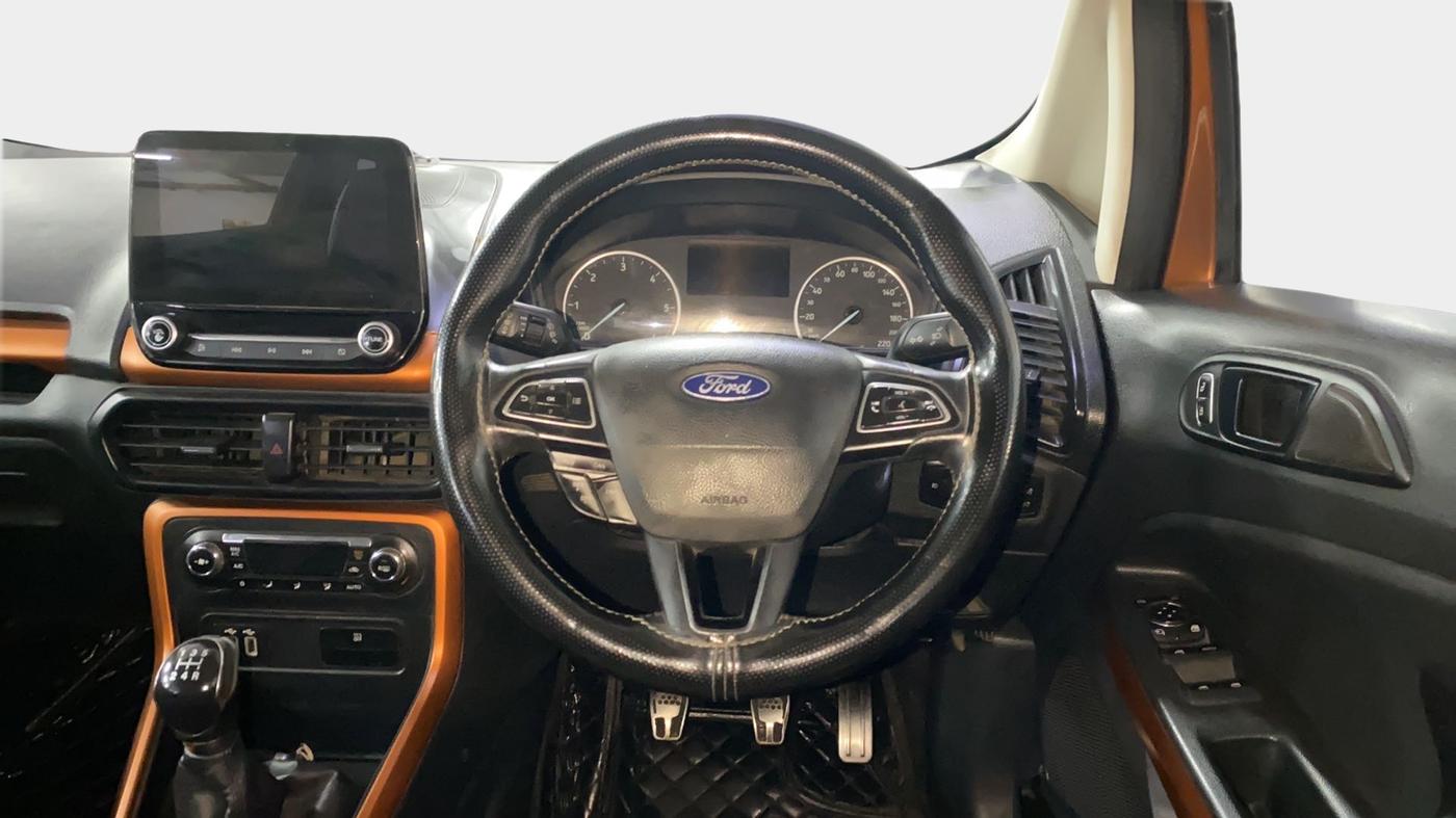 2018 Ford Ecosport TITANIUM 1.5L SPORTS(SUNROOF) DIESEL, Diesel, Manual, 80,843 km, Steering Wheel Close Up