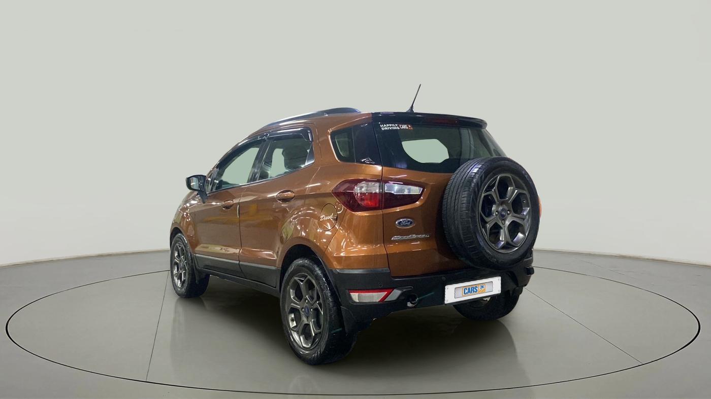 2018 Ford Ecosport TITANIUM 1.5L SPORTS(SUNROOF) DIESEL, Diesel, Manual, 80,843 km, Left Back Diagonal