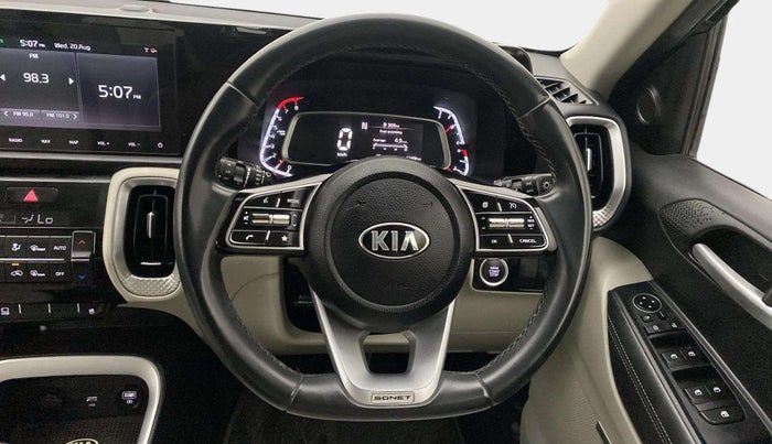 2021 KIA SONET HTX PLUS 1.0 IMT, Petrol, Manual, 52,405 km, Steering Wheel Close Up