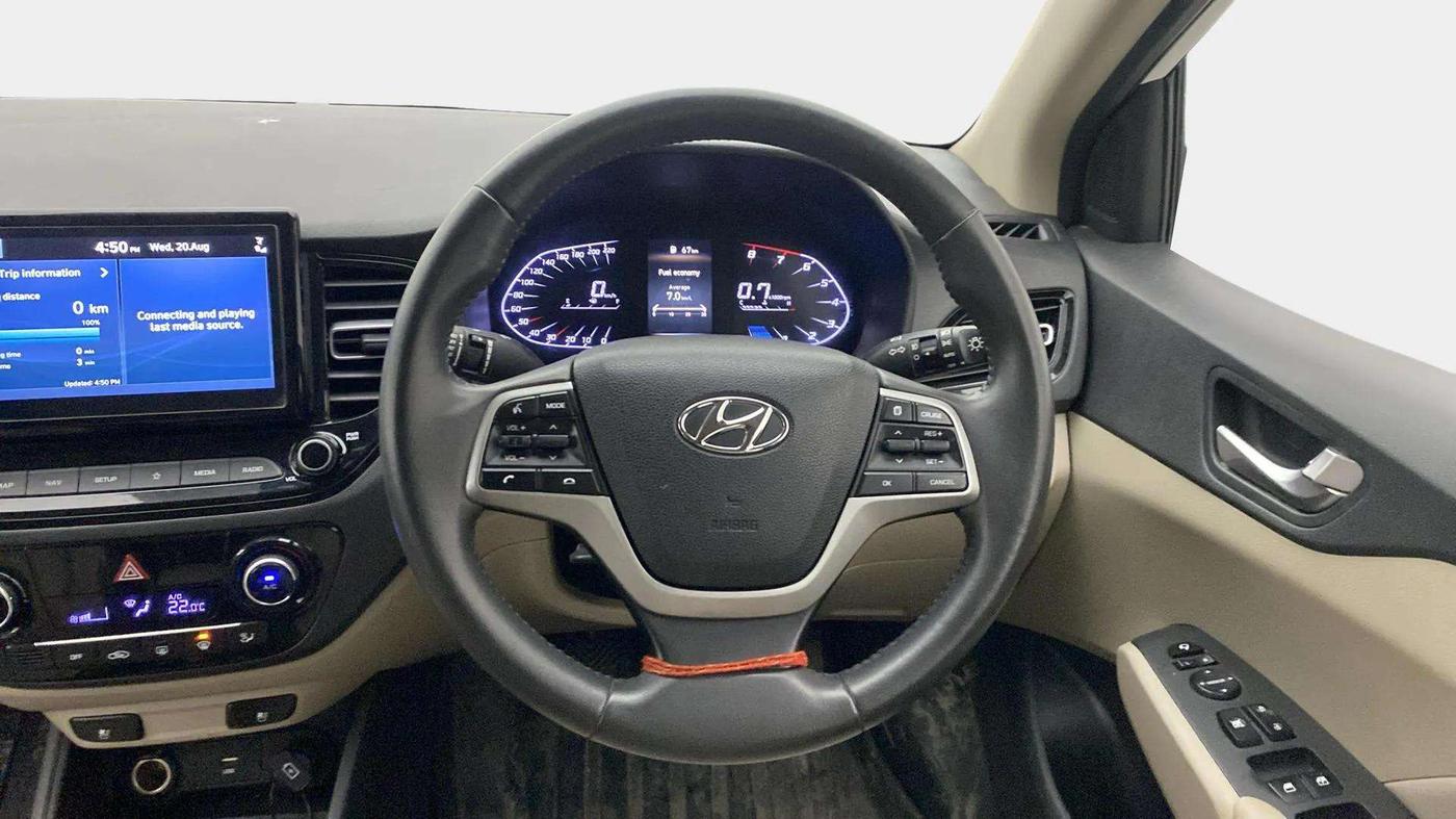 2021 Hyundai Verna SX (O)1.5 VTVT, Petrol, Manual, 58,536 km, Steering Wheel Close Up
