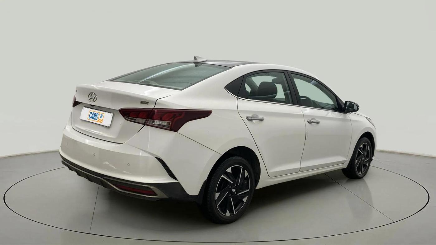 2021 Hyundai Verna SX (O)1.5 VTVT, Petrol, Manual, 58,536 km, Right Back Diagonal