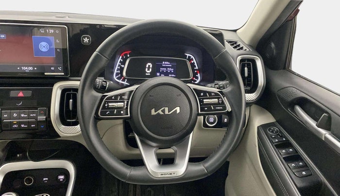 2021 KIA SONET HTX 1.0 IMT, Petrol, Manual, 38,181 km, Steering Wheel Close Up