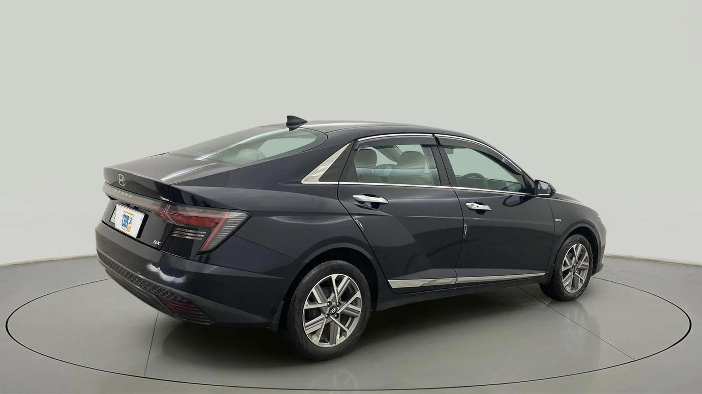 2023 Hyundai Verna SX(O) 1.5 MPI IVT , Petrol, Automatic, 20,304 km, Right Back Diagonal