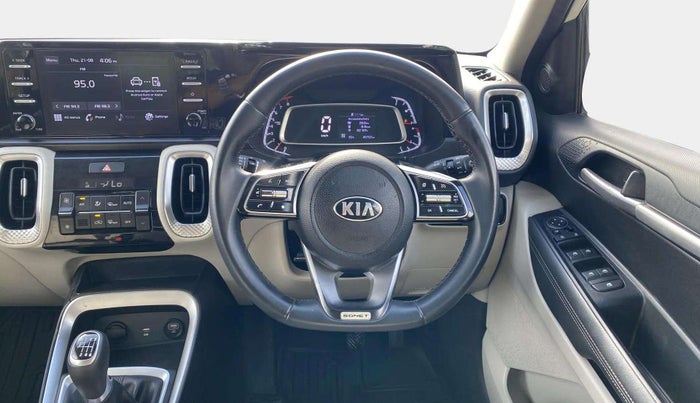 2020 KIA SONET HTX 1.0 IMT, Petrol, Manual, 45,693 km, Steering Wheel Close Up