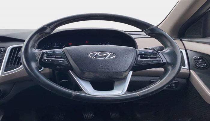 2016 Hyundai Creta SX PLUS AT 1.6 DIESEL, Diesel, Automatic, 1,29,970 km, Steering Wheel Close Up