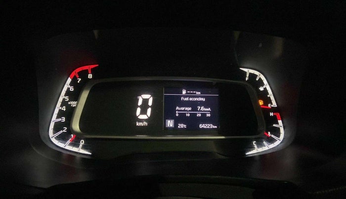 2020 KIA SONET HTX 1.0 IMT, Petrol, Manual, 64,207 km, Odometer Image