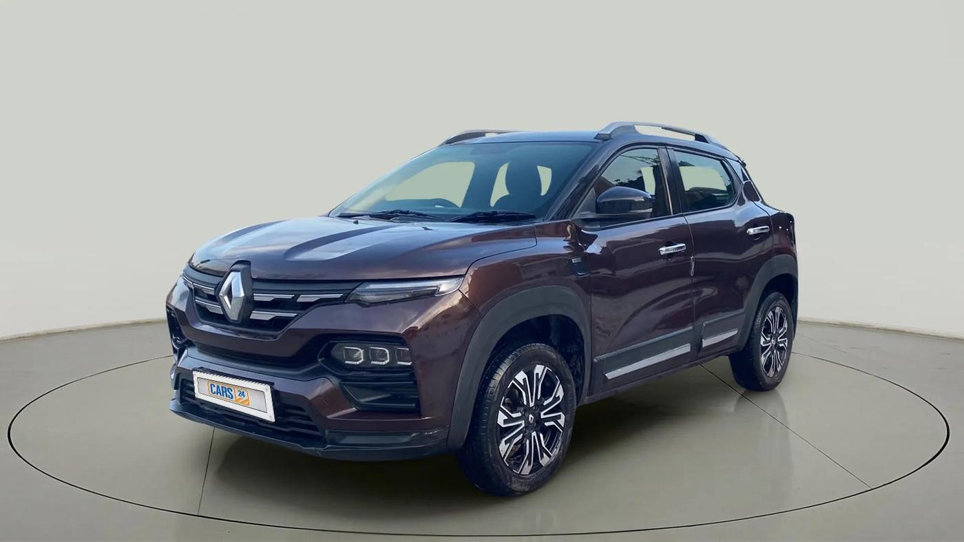 2021 Renault Kiger RXZ AMT, Petrol, Automatic, 47,150 km, Left Front Diagonal