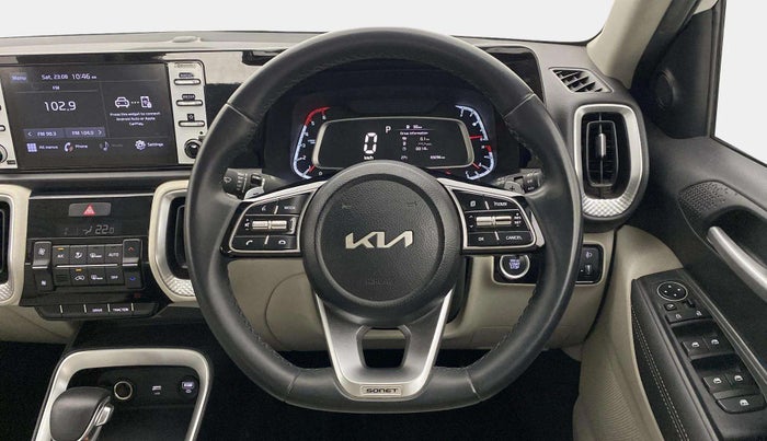 2022 KIA SONET HTX 1.5 AT, Diesel, Automatic, 69,252 km, Steering Wheel Close Up
