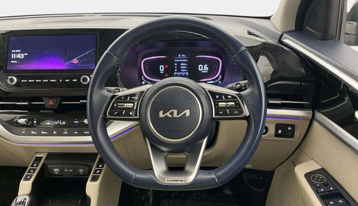 2022 KIA CARENS LUXURY PLUS 1.4 PETROL 7 STR, Petrol, Manual, 28,902 km, Steering Wheel Close Up