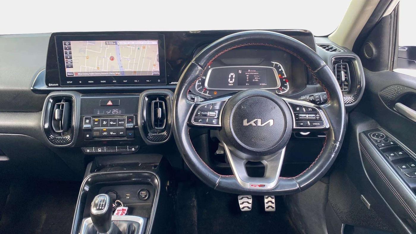 2022 KIA SONET GTX PLUS 1.0 IMT, Petrol, Manual, 31,479 km, Steering Wheel Close Up